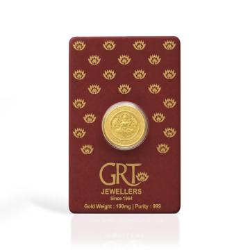 24KT 0.100 Milligram Foil Gift Gold Coin
