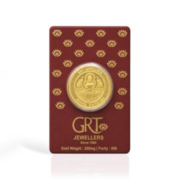 24KT 0.200 Milligram Foil Gift Gold Coin