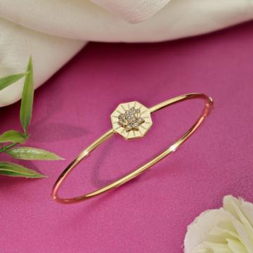 Divine Lotus Centerpiece Bangle Bracelet - T'Mara