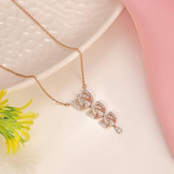 Triple Bloom Diamond Necklace - T'Mara Collection