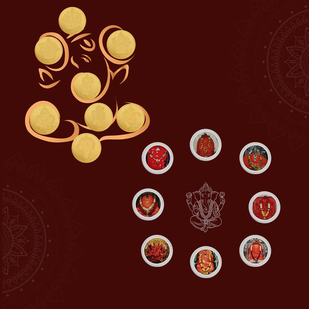  Divine Ashta Ganapathy  Coins
