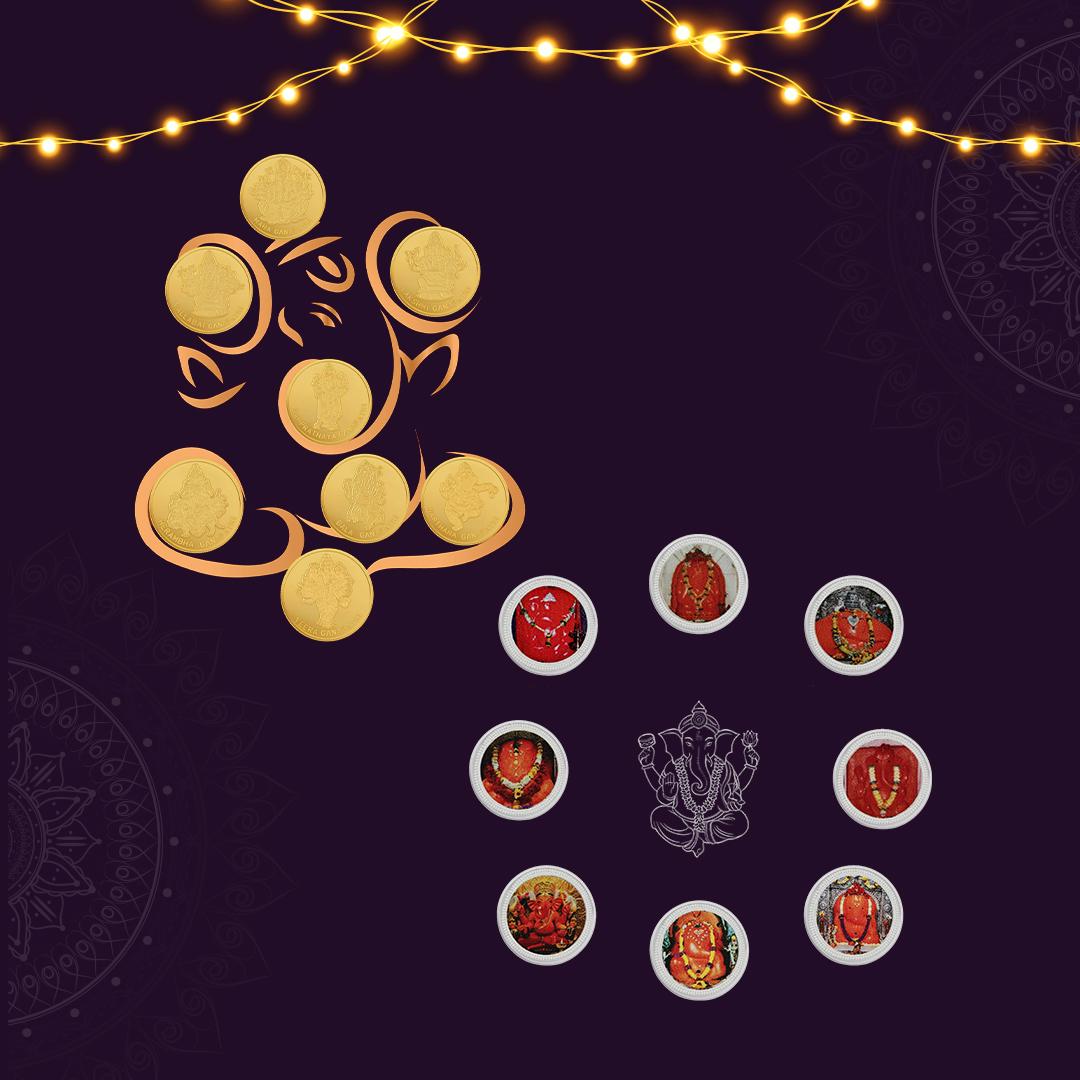  Divine Ashta Ganapathy  Coins