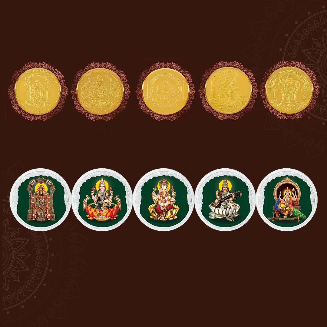 Divine Pancha Aishwaryam Coins
