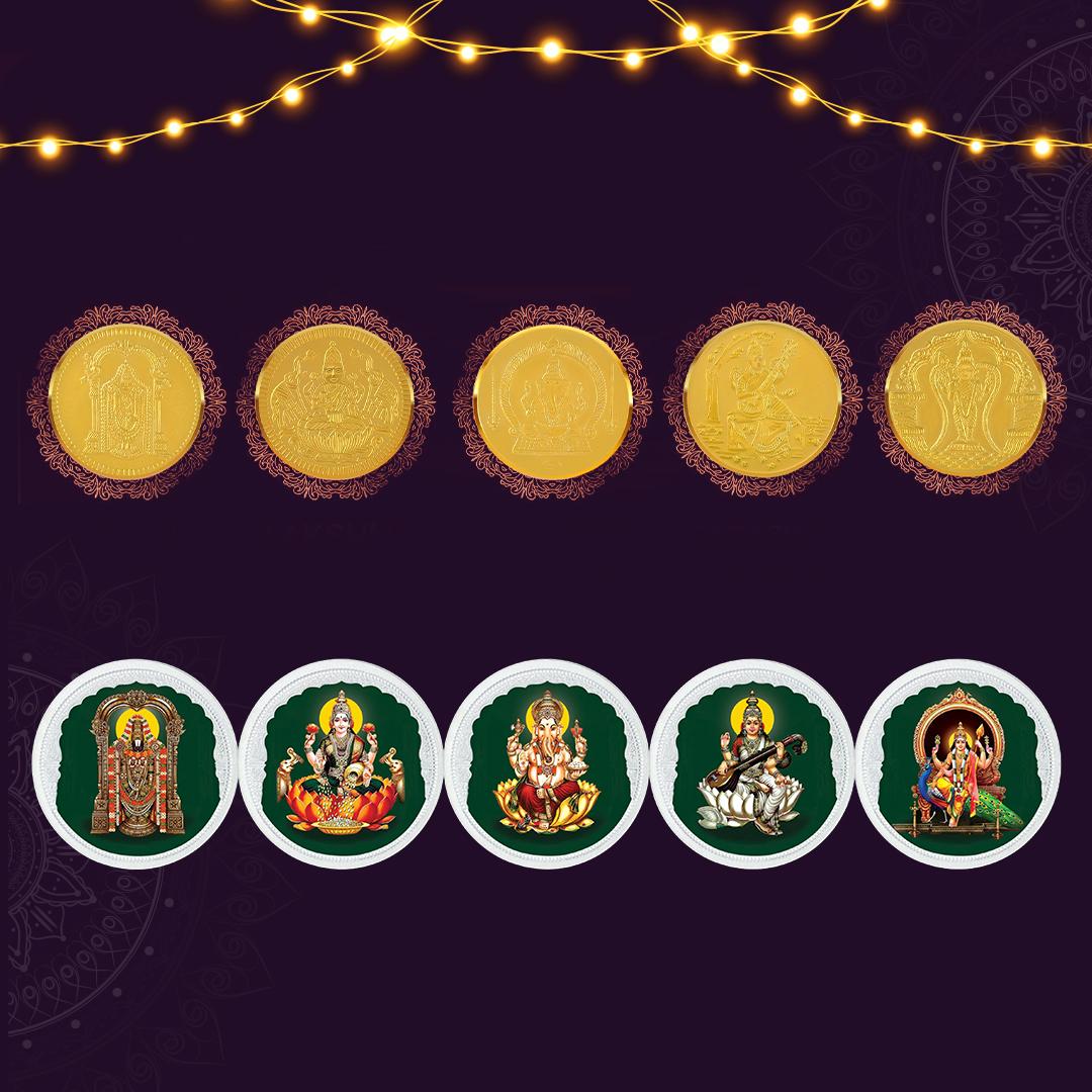 Divine Pancha Aishwaryam Coins