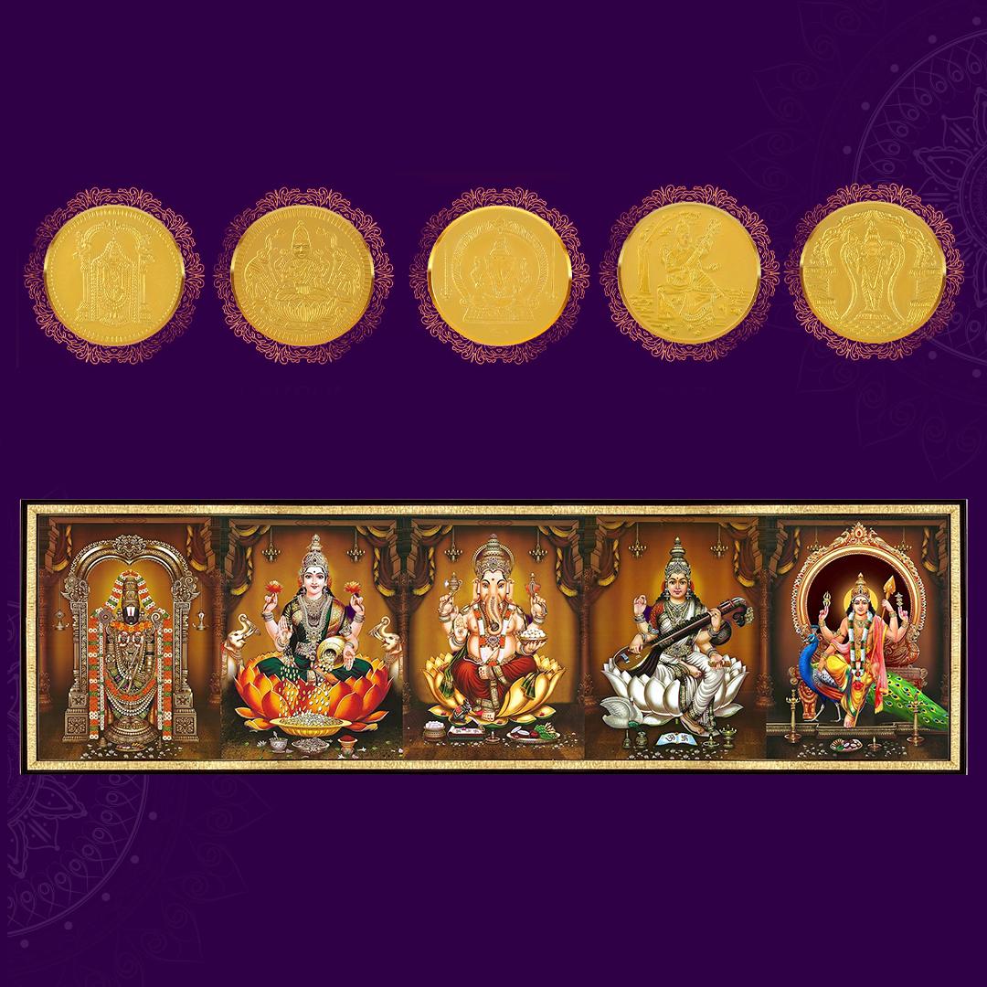 Divine Pancha Aishwaryam Coins