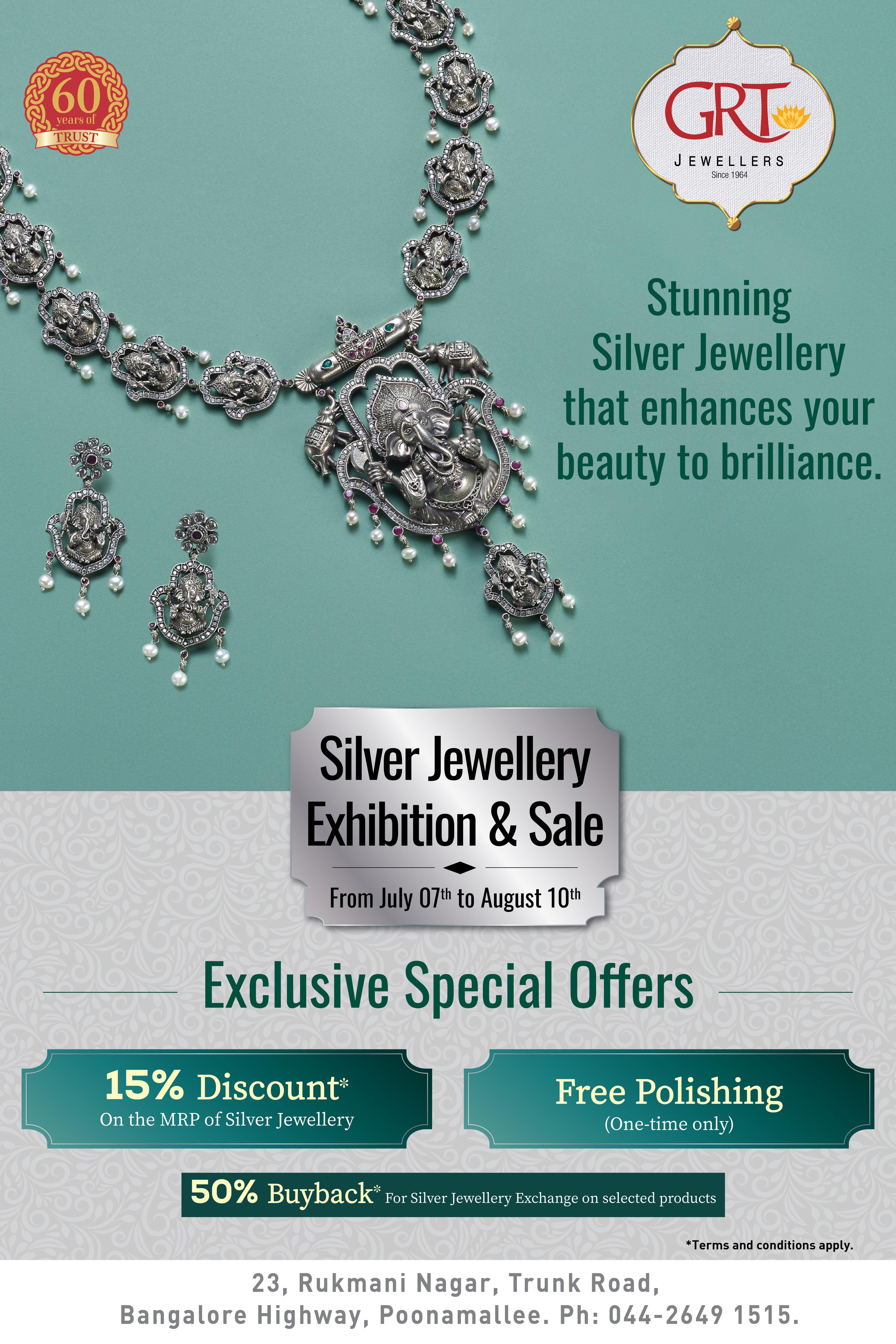 GRT Jewellers|Poonamallee Silver Jewellery Exhibition & Sale