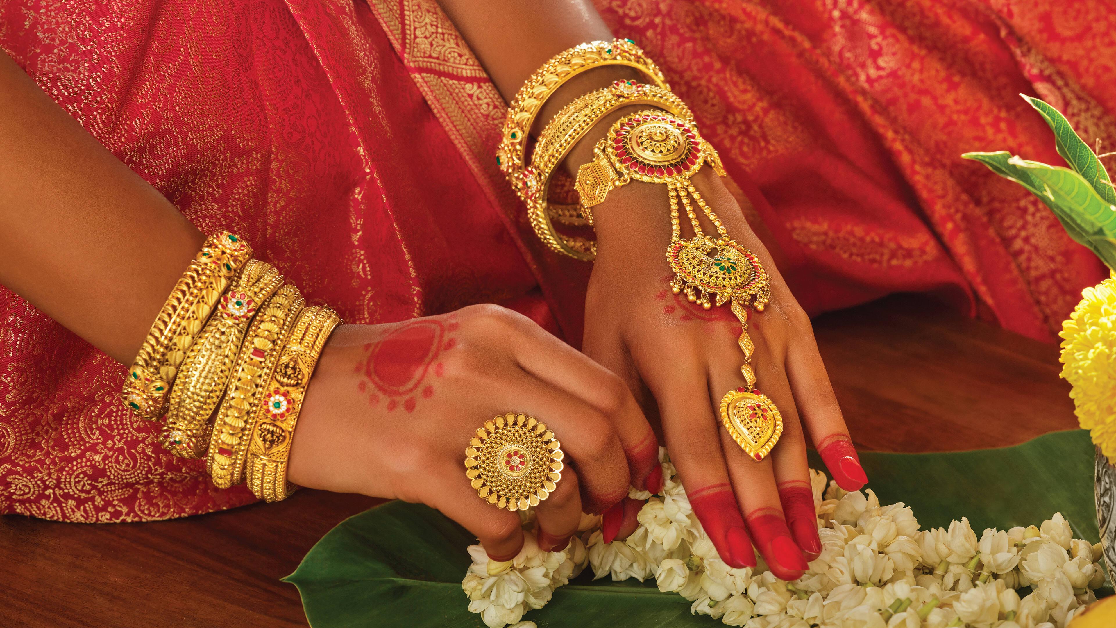 Rings and hand ornaments