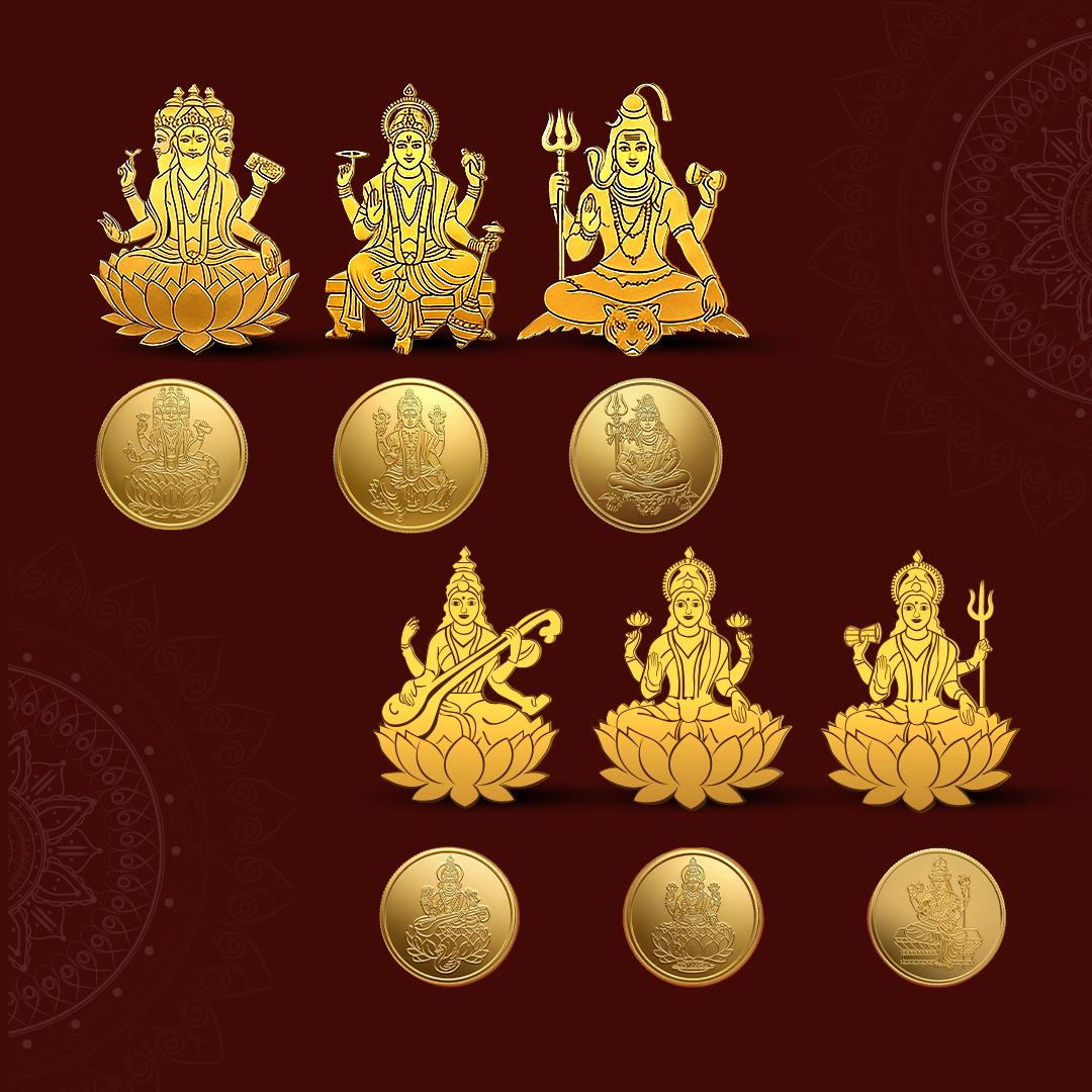Divine Tridevi & Trimurti Coins