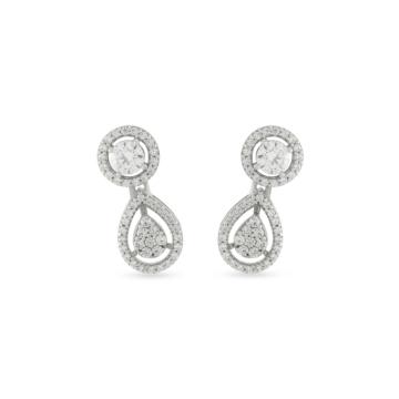 Scintillating Dew Drop 14KT Gold Earrings - Thea Collection