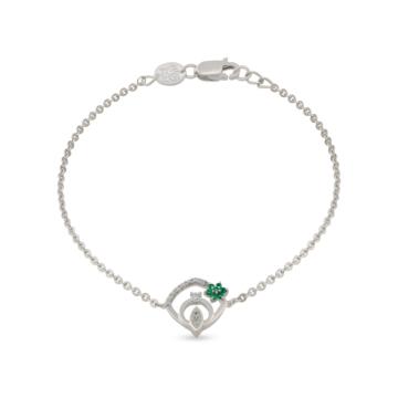 Alluring Petite Floral 14KT Gold Bracelet - Thea Collection