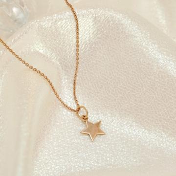Twinkling Rose Gold Star Pendant
