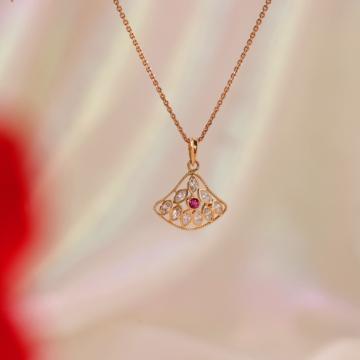 Multi Petal Gold Pendant