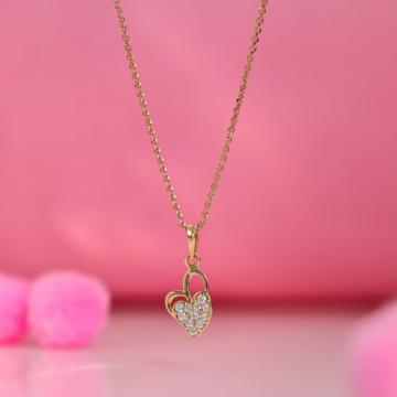 Eternal Glow Heart Gold Pendant