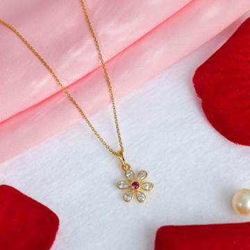 Lyrical Bloom Gold Pendant