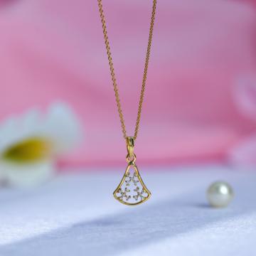Starlet Mesh Gold Pendant