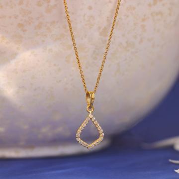 Glimmerfall Gold Drop Shaped Pendant