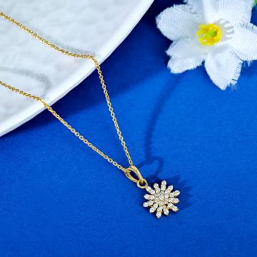 Petalglow Floral Gold Pendant