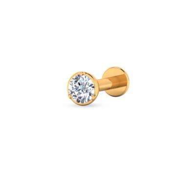 Dainty Single Stone Diamond Nosepin