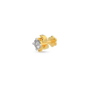 Classy Single Stone Diamond Nosepin