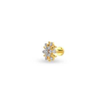 Ravishing Floral Diamond Nosepin