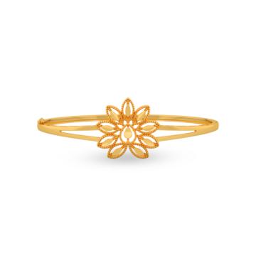 Awesome Enchanting Floral Gold Bracelet