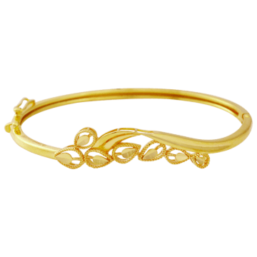 Beauteous Leaf Style Gold Bracelet
