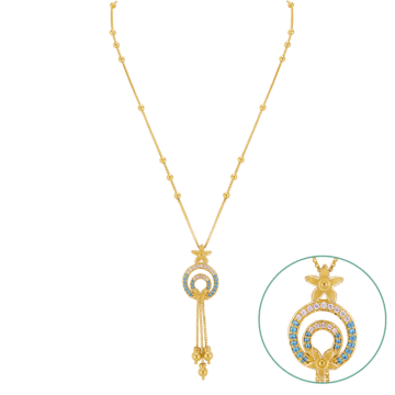 Adorable Floret Design Gold Necklace