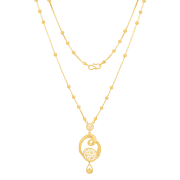 Vibrant Intricate Lattice Pattern Gold Necklaces