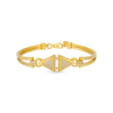 Stunning Dual Triangle Gold Bracelets
