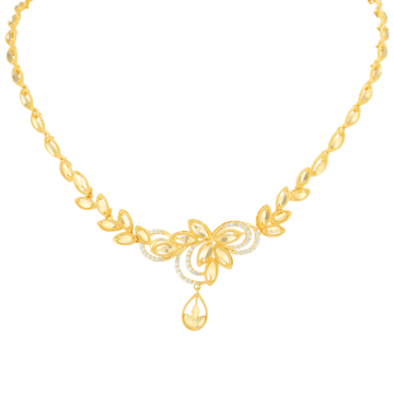 Petite Shimmer Short Gold Necklace