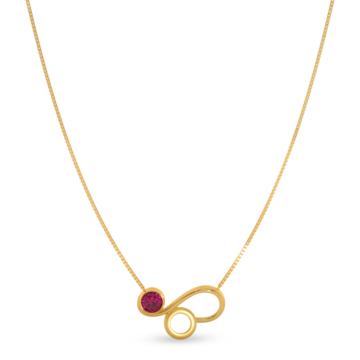 Golden Mane Leo Zodiac Gold Necklace