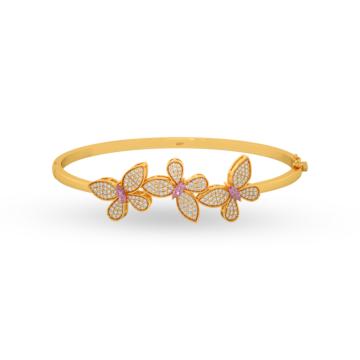 Fluttering Flight of Fancy Pink Butterfly Bracelet