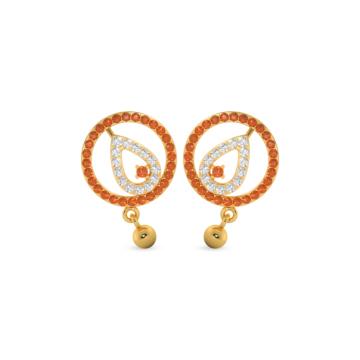 Gorgeous Dancing Drops Gold Earring - Trinka Collection