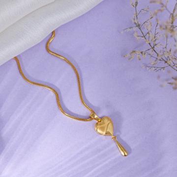 Radiant Rhythm Heart Gold Necklace - Hrdaya Collection