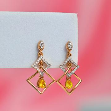 Abstract Geometry Swirl Gold Earrings