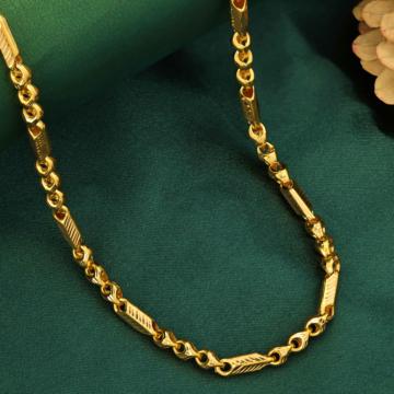 Geometric Elegance Gold Chain