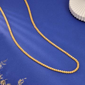 Gold Structured Link Chain