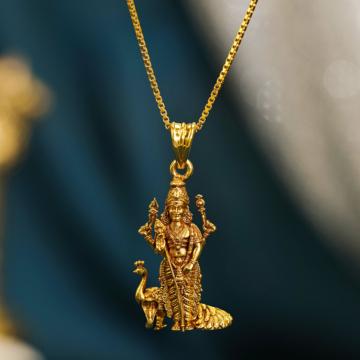 Spiritual Significance Lord Murugan Gold Pendant