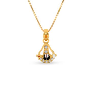 Lord Venkateshwara Gold Pendant
