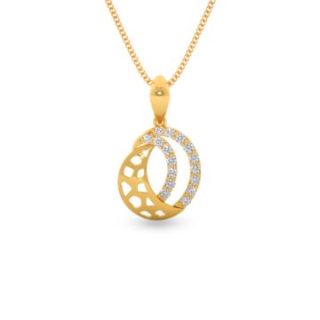 Elegant Swirl Gold Pendant