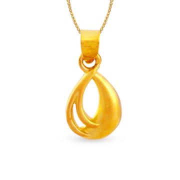 Incredible Drop Design Gold Pendant