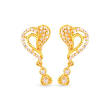Love O Drama Gold Earrings