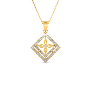 Fancy Floral Gold Pendant