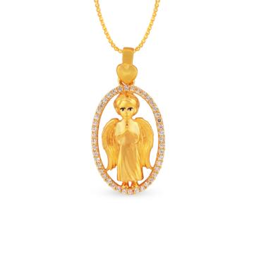 Formidable Lovely Angel Gold Pendant