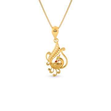 Adoring Lovely Peacock Gold Pendants