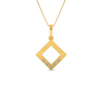 Classic Geometric Design Gold Pendant