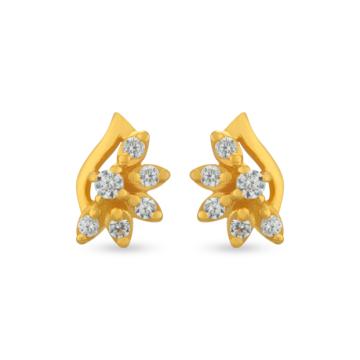 Passion Of Flowers Gold Earrings