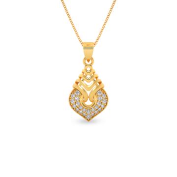 Charismatic Fancy Gold Pendant