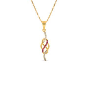 Modish Infinity Gold Pendant