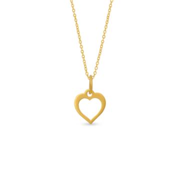 Timeless Heart Pendant in Gold